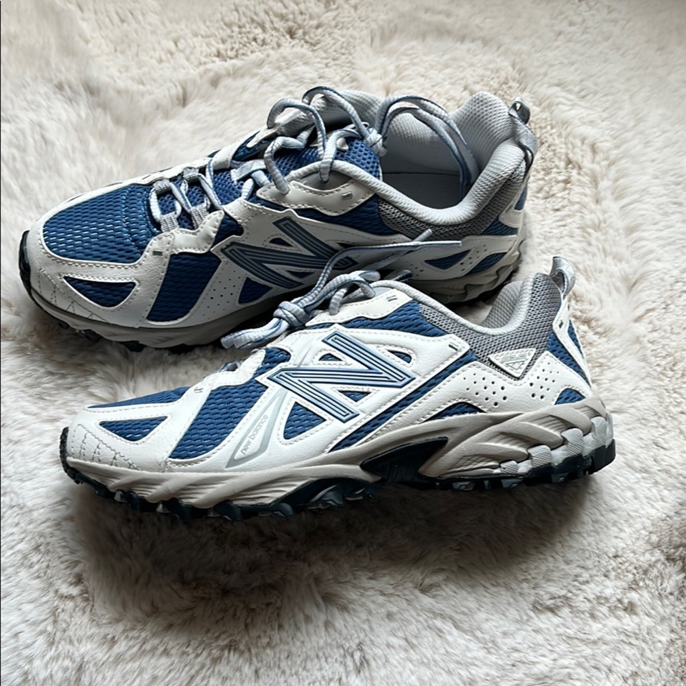 New Balance Blue and White Athletic Shoes - Picture 4 of 9